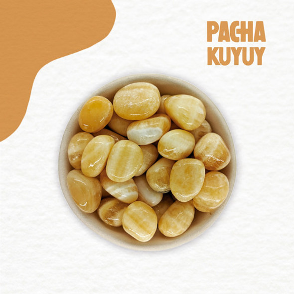 Piedra Onix Amarillo Rolada X 1u. 1 Piedra Onix Amarillo Rolada X 1u. 1