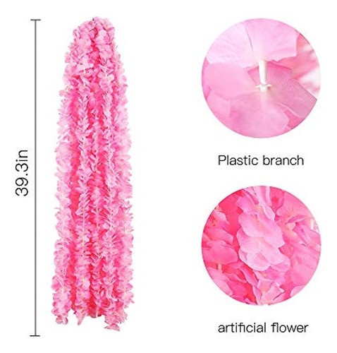 Hawesome 33ft Flores Artificiales Hortensia Guirnaldas Seda 1