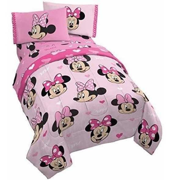 Jay Franco Disney Minnie Mouse Hearts N Love Juego De Cama I 0 Jay Franco Disney Minnie Mouse Hearts N Love Juego De Cama I 0
