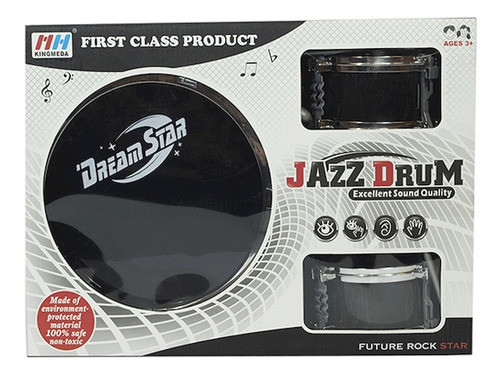 Bateria Musical Toyland Jazz Drum 3 Cuerpos Con Banquito 1