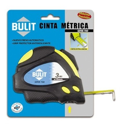 Cinta Métrica Bulit Con Freno Automático 3 Metros 1