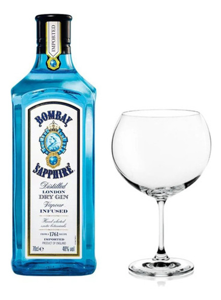 Combo Gin Bombay 750ml + Copa - Gobar® 0 Combo Gin Bombay 750ml + Copa - Gobar® 0