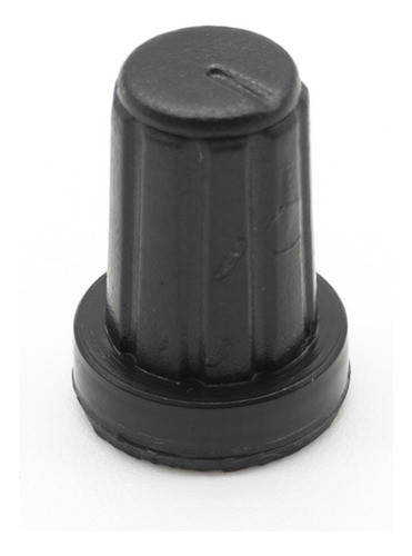 2 Perillas Potenciometro Negras 15mm X 20mm Eje Estriado 0