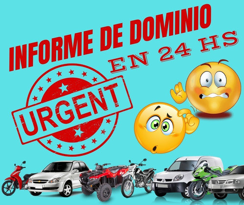 Informe De Dominio En 24 Hs Auto O Moto No Pagues De Mas ! 0