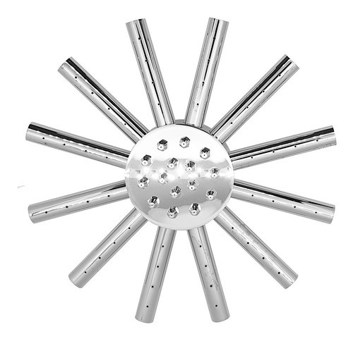 Flor De Ducha Cromada Metalica Estrella Aquaflex 0