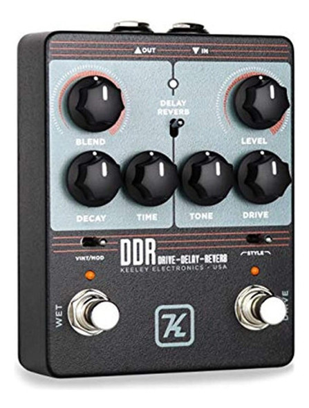 Keeley Ddr Drive Delay And Reverb Pedal, Black (kddr) 1 Keeley Ddr Drive Delay And Reverb Pedal, Black (kddr) 1
