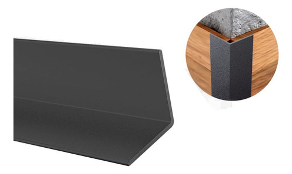 Perfil Ángulo L 25 Mm X 25 Mm Aluminio Euro Negro Premium 0