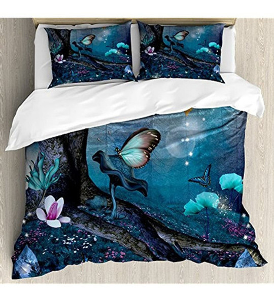 Juego De Funda Nórdica Lunarable Fantasy, Bosque Encantado C 0