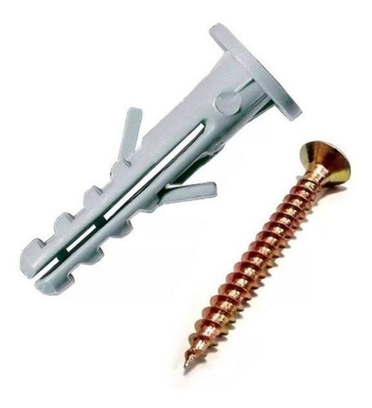 Juego  De Tarugos 6mm C/ Tope + Tornillos Fix 4 X 35mm X 200 0 Juego  De Tarugos 6mm C/ Tope + Tornillos Fix 4 X 35mm X 200 0