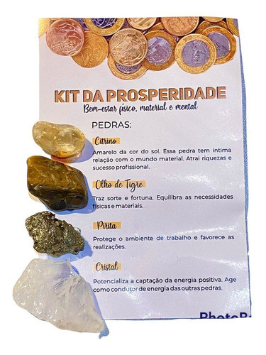 Kit Piedras Energeticas Prosperidad (4 Unidades X Kit) 0