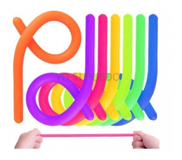 12 Tiras Fidget Toy Banda Cuerda Sensorial Tea Ansiedad 1