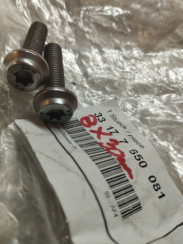 2 Tornillos Bmw 650/800 Original 8,125x30mm 1