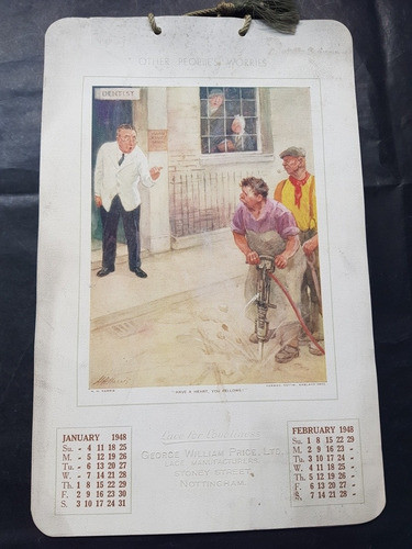 Antiguo Almanaque Publicitario Año 1948 Completo. 51312 0