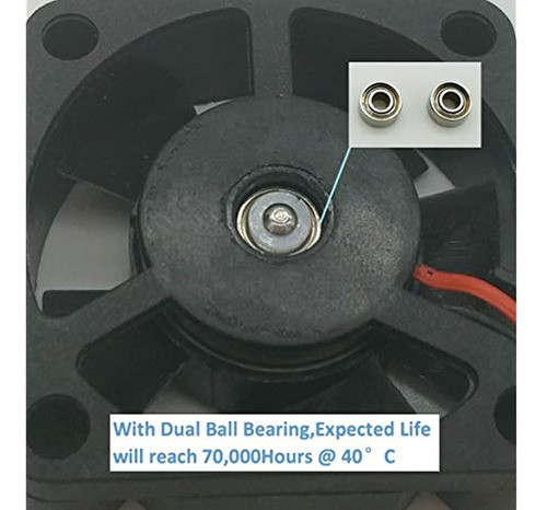 30 Mm 3010 30x30x10 Mm 1.2 PuLG. Ventilador 12v Dc Sin Escob 1