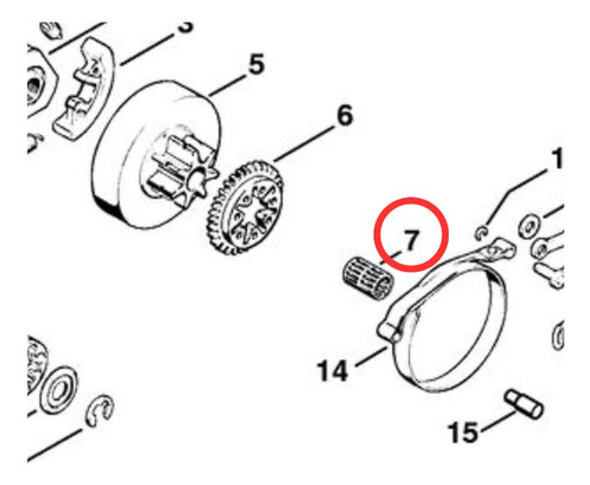 Jaula Canasta De Piñon Stihl Ms 038 / 380 / 381 Motojardin 1