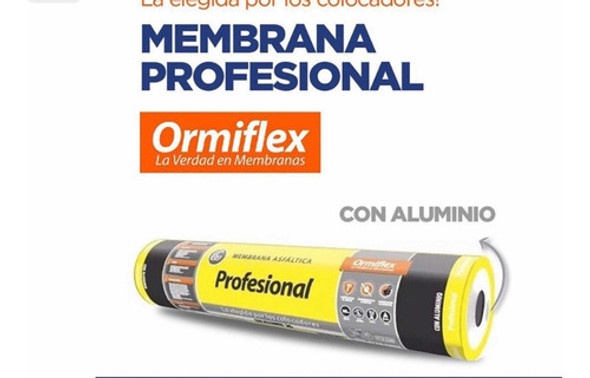Membrana Asfáltica Con Aluminio Ormiflex Profesional 40 Kg 1