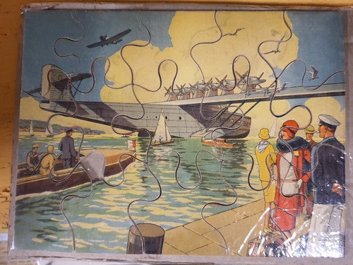 Antiguo Rompecabezas De 1940-hidroavion 0