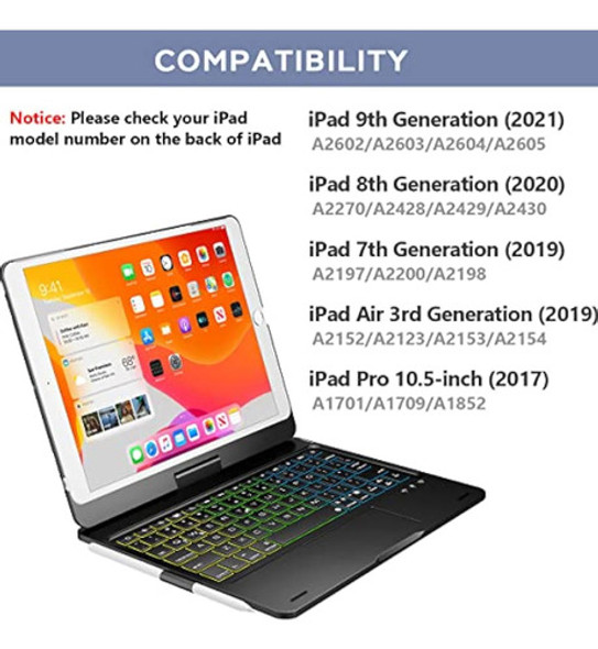 Nokbabo Funda Para iPad De 9ª Generación Con 1 Nokbabo Funda Para iPad De 9ª Generación Con 1