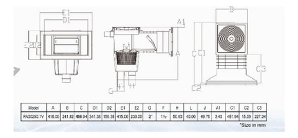Skimmer Gifi Boca Ancha Para Piscina 1