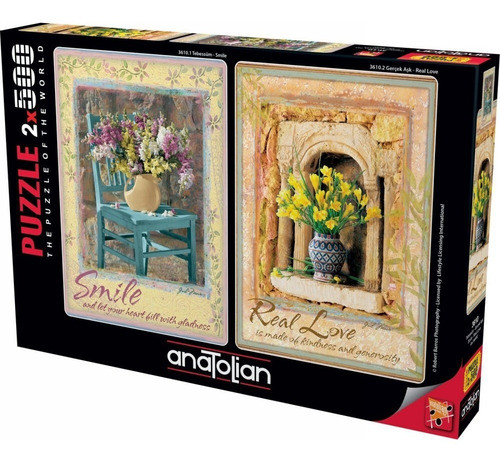 Puzzle 500 Piezas X 2 Smile - Real Love - Anatolian 0
