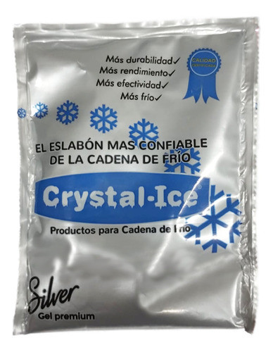 Gel Refrigerante Sachet Crystal Ice 150 Gr. X 20 Unid. Frio 0