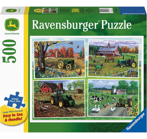 Ravensburger John Deere Classic 500 Piece Large Format Jigsa 1