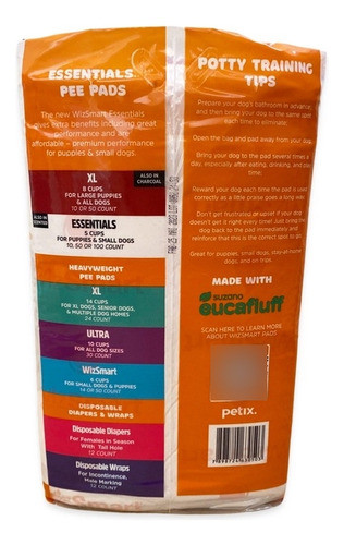 Paños Sanitarios Para Mascotas Wiz Smart Petix, 50u 1