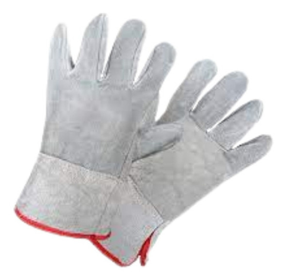 Guante Trabajo Descarne Gris Docena 0