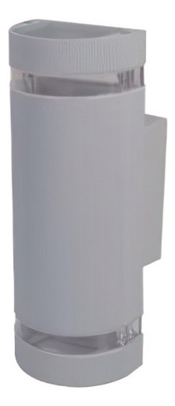 Aplique Media Caña Gris Bidireccional Gu10 0