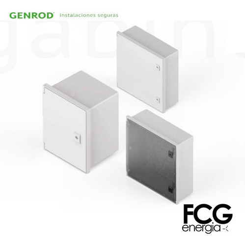 Gabinete Estanco Pvc 320x320x150 Puerta Opaca Qenergy Genrod 1