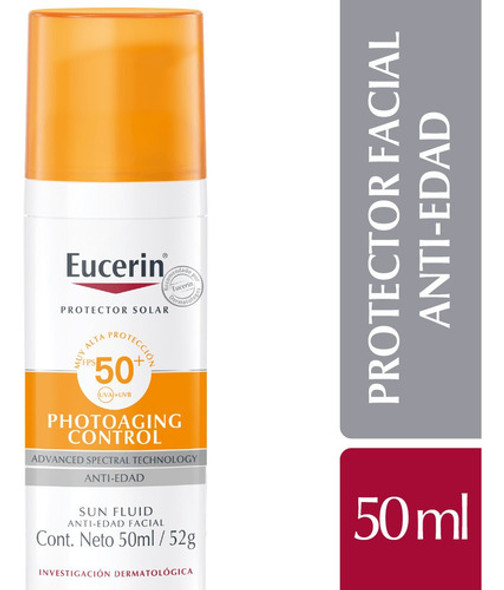 Eucerin Solar Fluido Anti Edad Facial Fps50 X 50 Ml 0