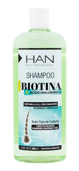 Han Biotina Acido Hialuronico Shampoo Anticaída Pelo Local 0