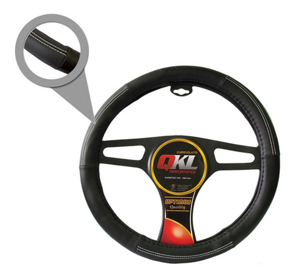 Cubrevolante Berna 37/39 Cm Qkl Optimus Line Auto Negro Azul 0