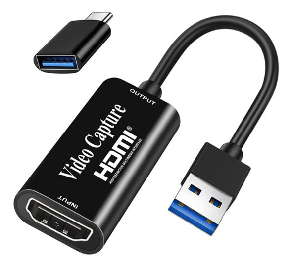 Tarjeta De Captura De Video, Fulfalic 4k Hdmi A Usb, Tarjeta 0