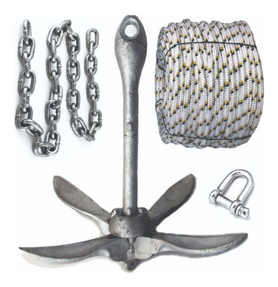 Fondeo 20 Mtrs - Ancla Plegable 3.2 Kg Premium 0