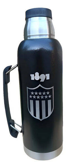 Peñarol Personalized Black Thermos – 1L Stainless Steel – LYSS Peñarol Personalized Black Thermos – 1L Stainless Steel – LYSS
