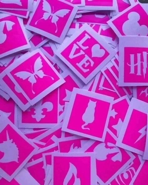 Stencil Tattoo Autoadhesivos X100u 4x4 0 Stencil Tattoo Autoadhesivos X100u 4x4 0