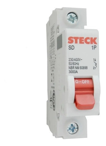 Llave Térmica Unipolar 25a Steck Curva C Termomagnética 0