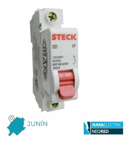 Llave Térmica Unipolar 25a Steck Curva C Termomagnética 1