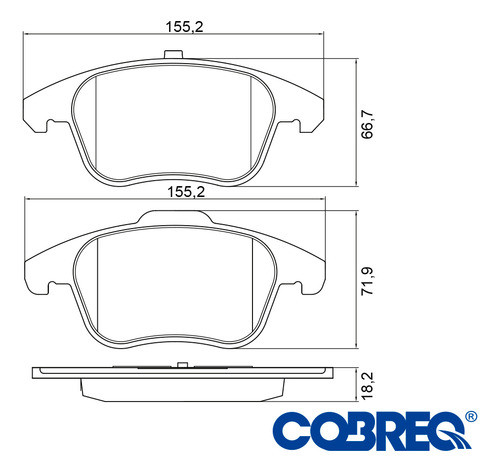 Pastillas De Freno Delantera Para Citroën C4 Ds4 Ds5 04/13 1