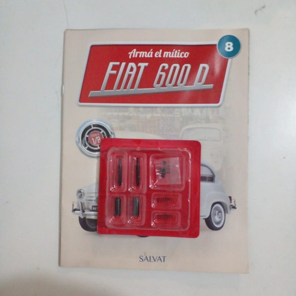 Fascículo + Pieza P/armar Fiat 600 N 8. Nuevo 0
