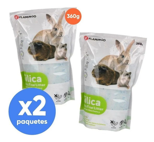 Piedras Piedritas Sanitaria Cobayos Conejos Silica 360gr 1