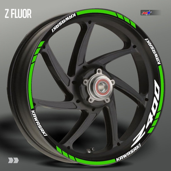 Calcos Fluor Para Llantas Kawasaki Z400 0 Calcos Fluor Para Llantas Kawasaki Z400 0