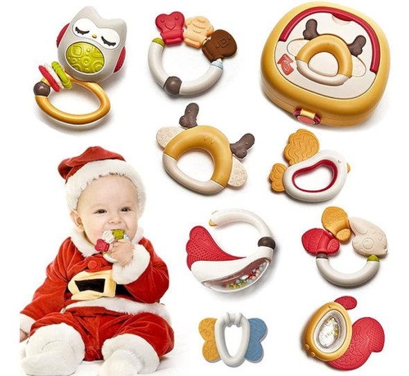 Lafala Baby Toys 3-6 Meses Baby Rattle Set Juguetes De Denti 1