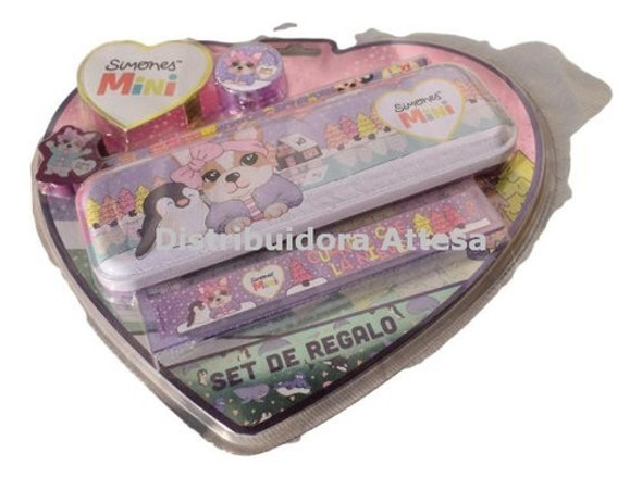 Set De Regalo Simones Mini Kit Escolar Cresko Cartuchera 1