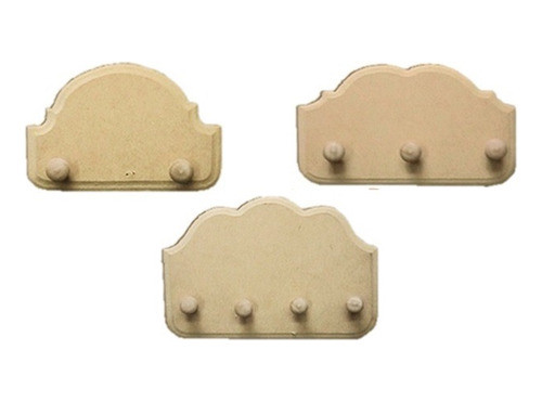 Set X 5 Llaveros Mdf 4 Tiradores - 0