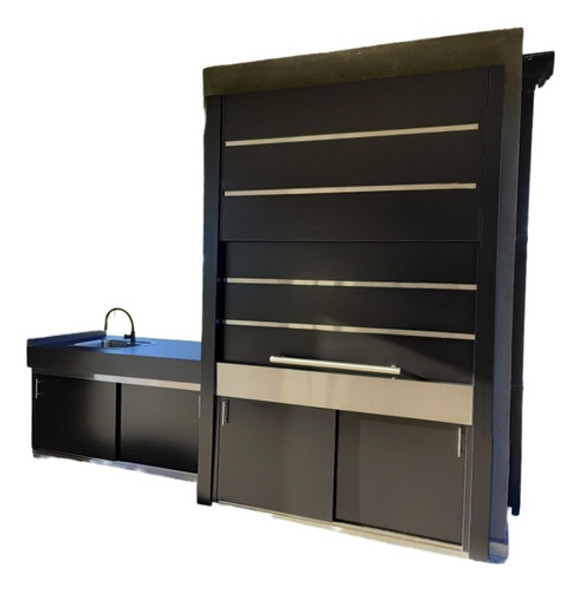 Frente De Parrilla Guillotina Contra Pesado Asador 0