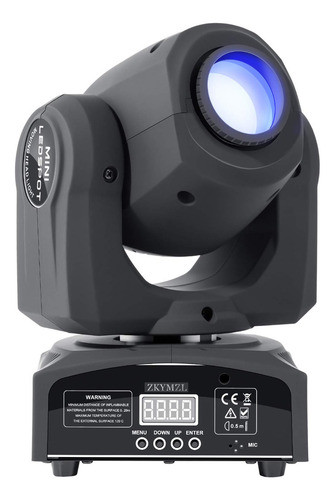 Zkymzl Luz Led De Cabeza Mvil De 8 Colores, 25 W, Dmx Con Es 0