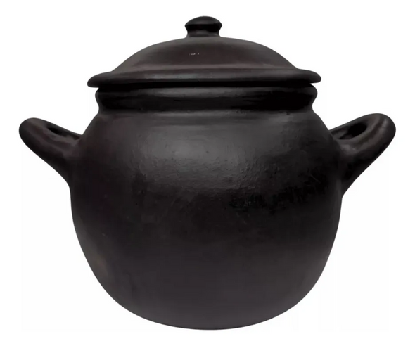 A Gourmet Caldeirão Capixaba N3 Clay Pot – 8 Liters – Black – Traditional Handcrafted Cookware