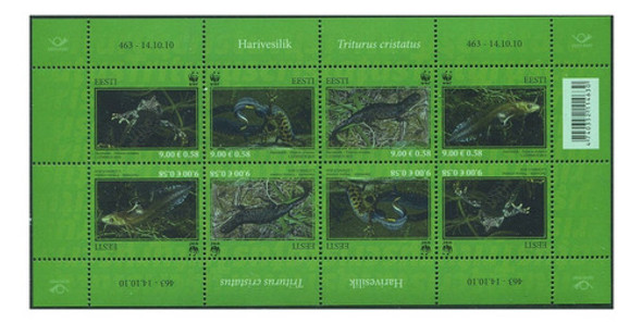 Fauna - Wwf - Tritón Crestado - Estonia - Hojita Mint 0